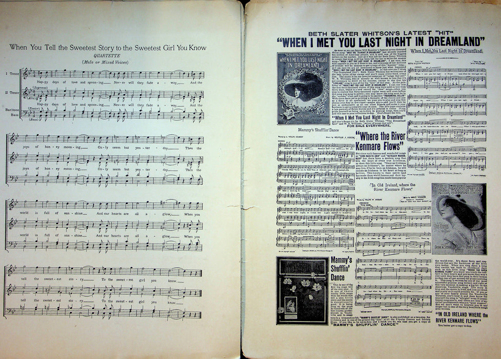 When You Tell The Sweetest Story to the Sweetest Girl You Know Sheet Music 1912 4