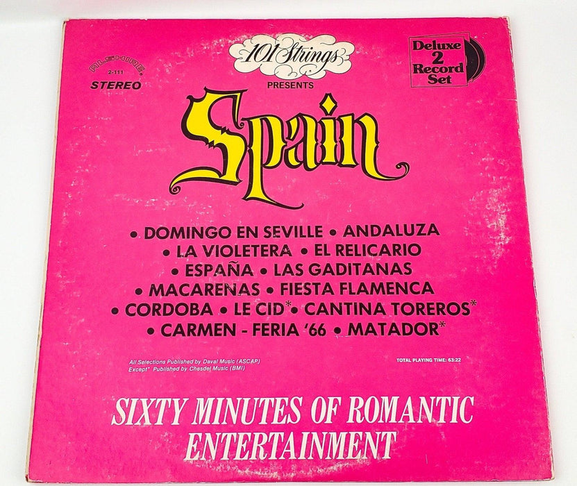 Spain 101 Strings Record 33 RPM Double LP 2-111 Alshire 1973 2