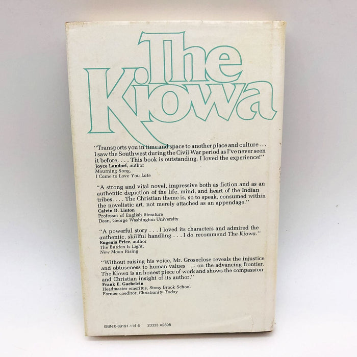 The Kiowa Hardcover Elgin Groseclose 1978 Native American Historical Fiction 2