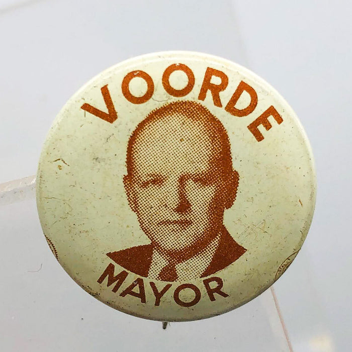 Voorde for Mayor Button Pin .75" South Bend Indiana Political Campaign Edward 5