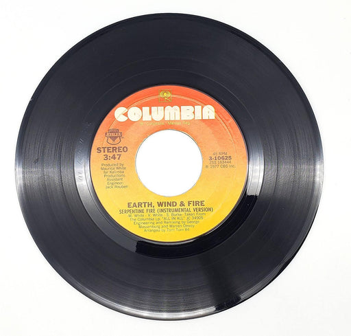 Earth, Wind & Fire Serpentine Fire 45 RPM Single Record Columbia 1977 3-10625 1