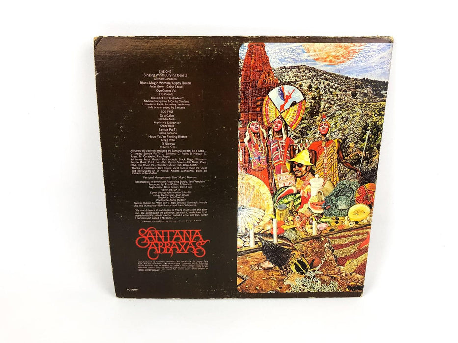 Santana Abraxas Vinyl LP Record PC 30130 Columbia Gatefold 1970 + Bonus Poster 3