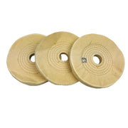 6" Buffing Polishing Wheel Buffer Pad 3pk 1" Arbor Cotton 50 Ply Spiral Sewn 1