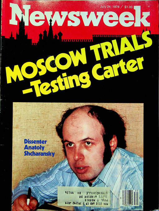 Newsweek Magazine July 24 1978 Anatoly Shcharansky Moscow Russia Trial Treason 1