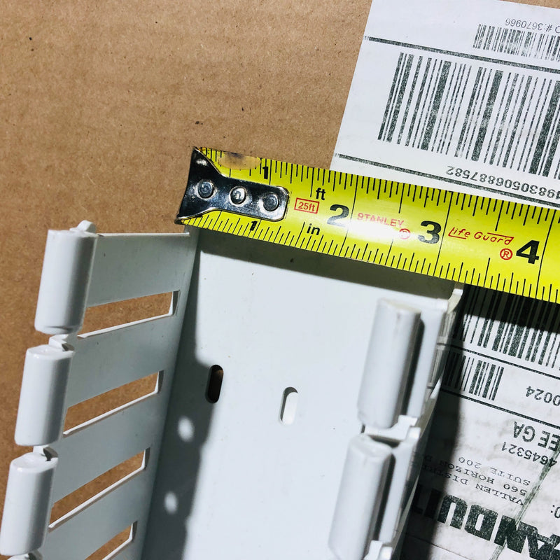 10-Pc Panduit H3X3WH6 Panduct Solid Hinged Wiring Duct Wall 6 Foot Sections