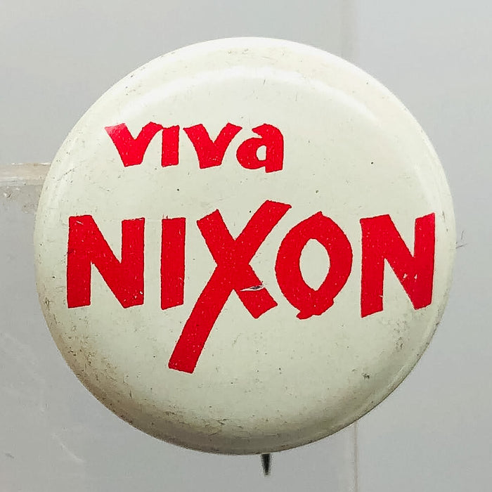 Vintage Viva Nixon Button Pinback .75" Presidential Campaign Long Live Richard