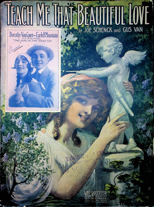 Antique Sheet Music Teach Me That Beautiful Love Joe Schenck Gus Van Musical 1