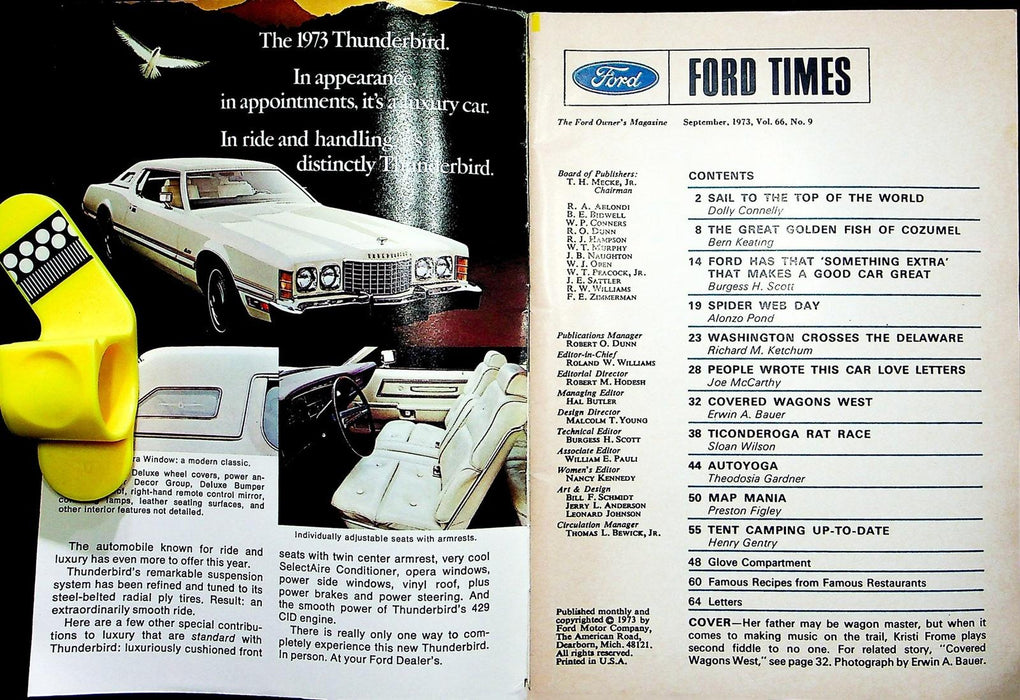 Ford Times Magazine September 1973 Trail Tunes At Twilight Wagons Tent Camping