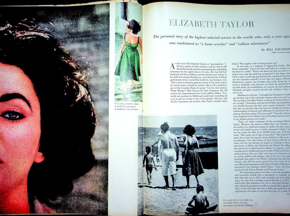 Look Magazine April 1960 Nelson Rockefeller Politician Elizabeth Taylor Hitler