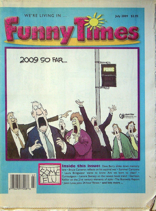 Funny Times Magazine July 2009 Dave Barry, Bruce Cameron, Laura Bridgwater 1