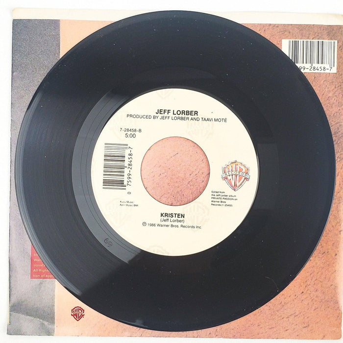 Jeff Lorber Back In Love Record 45 RPM Single 7-28458 Warner Bros 1987 4