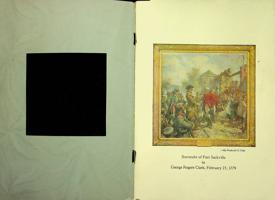 George Rogers Clark 1929 History Booklet Indiana 1779-1929 American Revolution