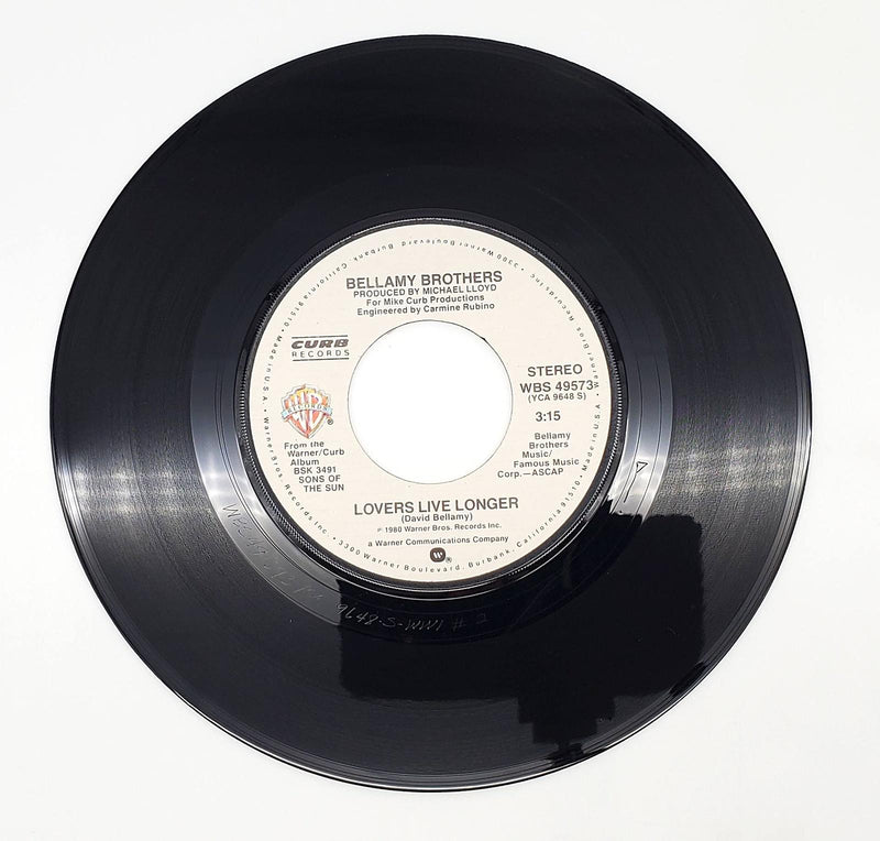 Bellamy Brothers Lovers Live Longer 45 Single Record Warner Bros 1980 WBS 49573 1