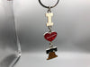 Philadelphia Key Chain Souvenir Trinket I Heart Philly Bell Sparkle Epoxy 5