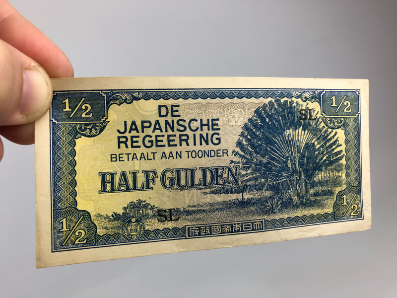 Netherlands 1/2 Half Gulden Japanese Invasion Money JIM De Japansche Regeering
