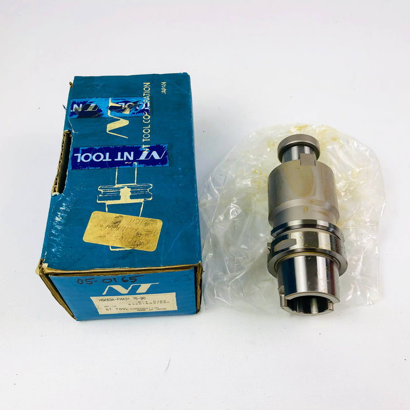 NT Tool Face Mill Arbor HSK63A-FMA31.75-90 New Old Stock Tool Holder