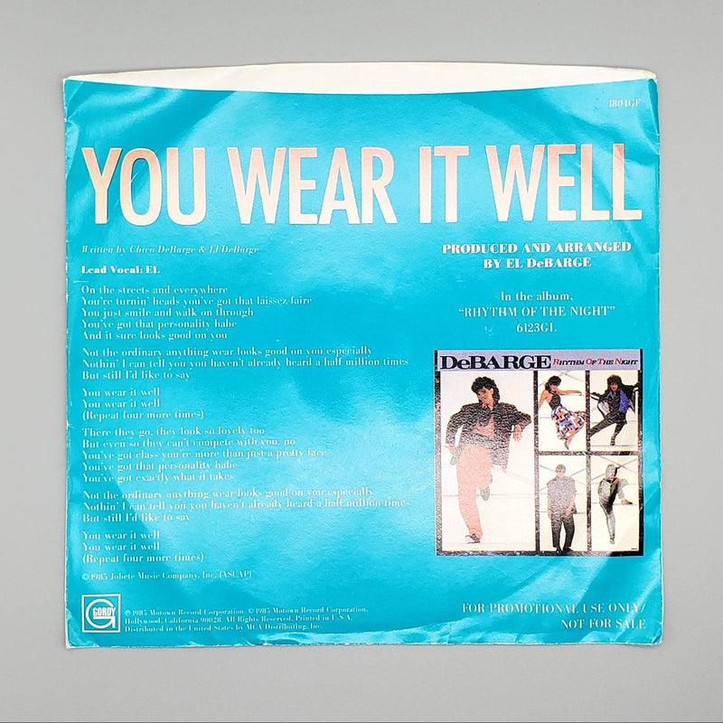 El DeBarge with DeBarge You Wear It Well Single Record Gordy 1985 1804 GF PROMO 2