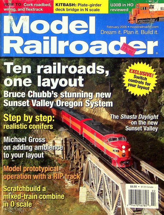 Model Railroader Magazine February 2005 Vol 72 No 2 Allegheny Action!