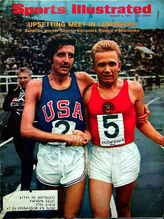 Sports Illustrated Magazine August 5 1970 Frank Shorter beats Irina Mikitenko