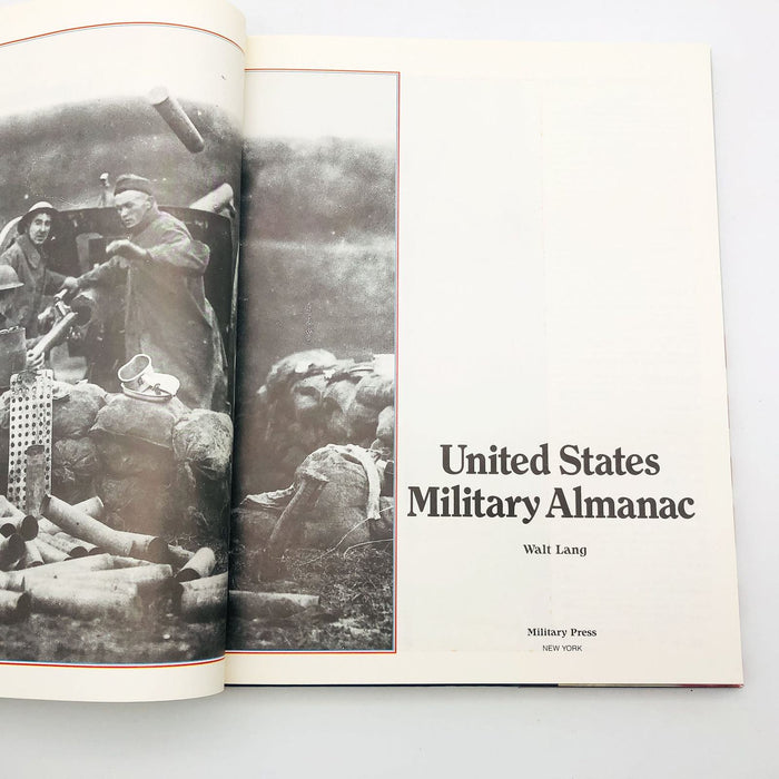 United States Military Almanac Hardcover Walt Lang 1989 1st Edition History 7