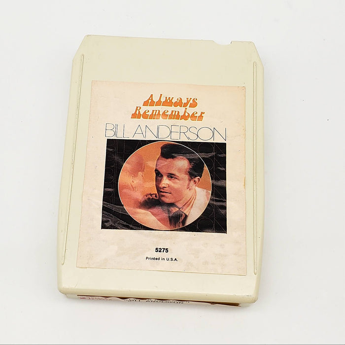 Bill Anderson Always Remember 8-Track Tape Album Decca 6-5275