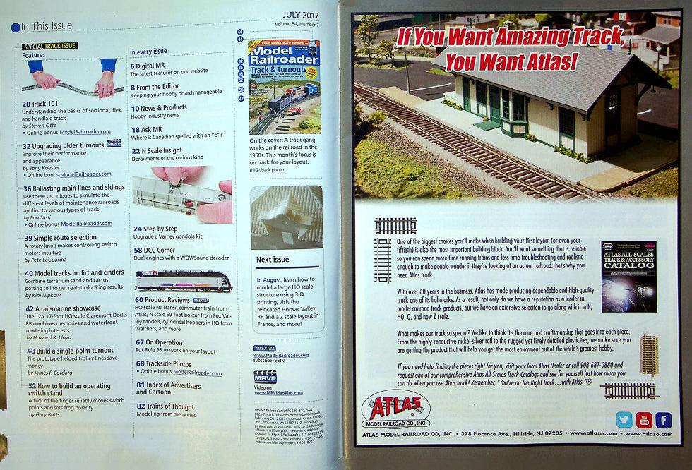 Model Railroader Magazine July 2017 Vol 84 No 7 Track & Turnouts