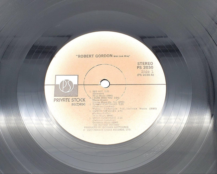 Robert Gordon Robert Gordon With Link Wray 33 LP Record 1977 PS 2030 NO COVER 1