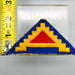 WW2 US 7th Army Patch Full Color Triangle Snow Back Seven Steps Shoulder Sleeve 4