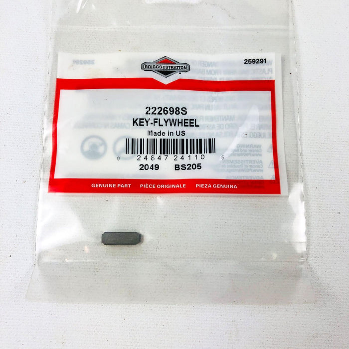 Briggs and Stratton 222698S Flywheel Key OEM New NOS Replace 222698 Unopened