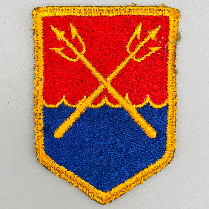 WW2 US Army Patch Eastern Defense Command Crossed Trident Pitchfork No Glow 1