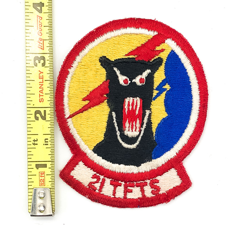 US Air Force Patch 21st Tactical Fighter Training Squadron TFTS Vintage Sew On 3