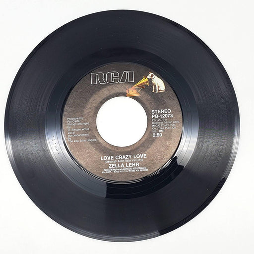 Zella Lehr Love Crazy Love 45 RPM Single Record RCA 1980 PB-12073 1