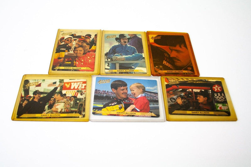 Jeff Gordon Nascar Trading Cards + Rusty Wallace, Davey Allison, Alan Kulwicki 3