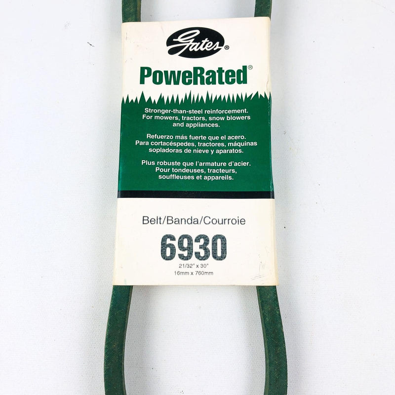 Gates Powerated 6930 21/32 x 30 Lawn Mower V Belt USA Made New Old Stock NOS