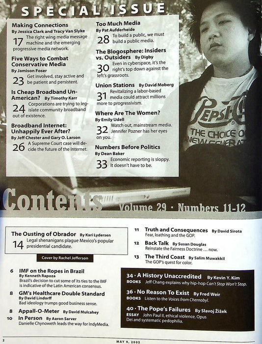 In These Times May 2005 Emerging Progressive Media Networks