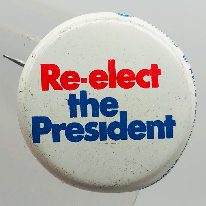 Vintage Re Elect President Nixon Button 1" Pinback Finance Committee Union 2