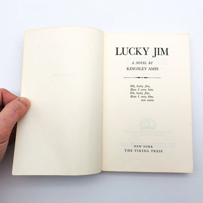 Lucky Jim Paperback Kingsley Amis 1968 England Post World War 2 Comedy 6