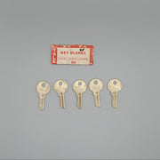5x Yale RN10 1/2 Key Blanks JH Keyway Nickel Silver 4 Pin NOS 3