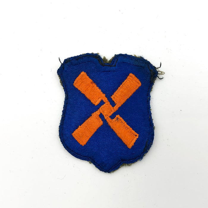 US Army 12th Army Corps Patch WW2 Insignia Military XII Orange Propeller WEAR