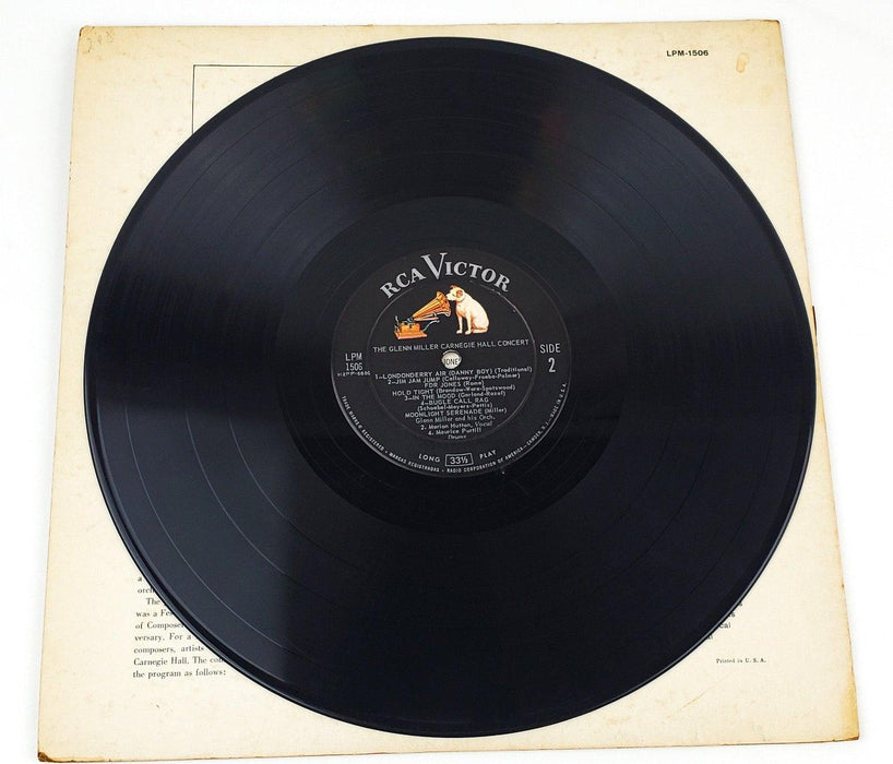 Glenn Miller The Glenn Miller Carnegie Hall Concert Record LP LPM-1506 RCA 1958 5