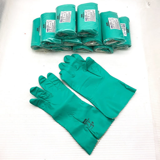 12 Pair Chemical Resistant Work Gloves 14" XL Mapa Stansolv AK-22 381 Nitrile 1