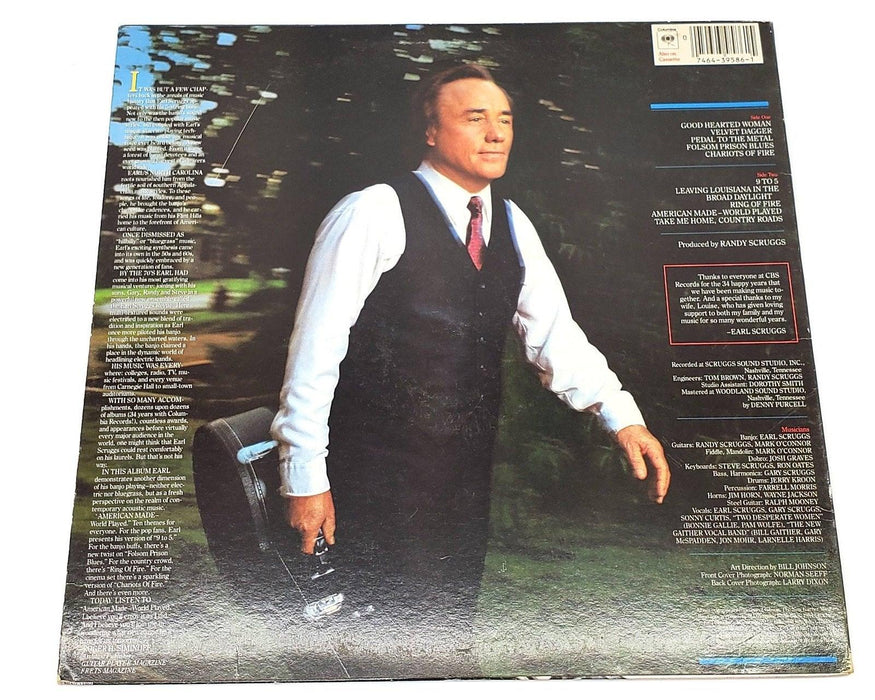 Earl Scruggs American Made World Played 33 RPM LP Record Columbia 1984 FC 39586 2