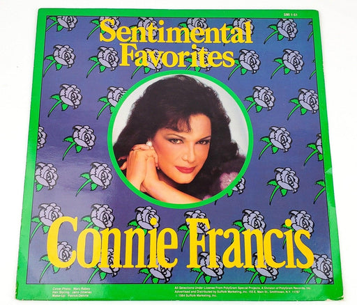 Connie Francis Sentimental Favorites Record LP SMI 1-51 Suffolk 1984 1