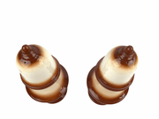 Large Pawn Chess Ceramic Salt & Pepper Shakers 10" Tall Vintage Signed HN 5