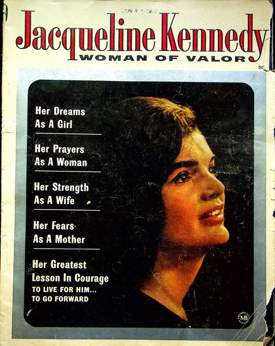 Jacqueline Kennedy Woman Of Valor Magazine 1964 JFKs Wife President Biography