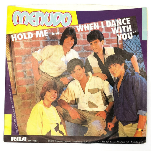Menudo When I Dance With You Record 45 RPM Single PB-14087 RCA Victor 1985 1