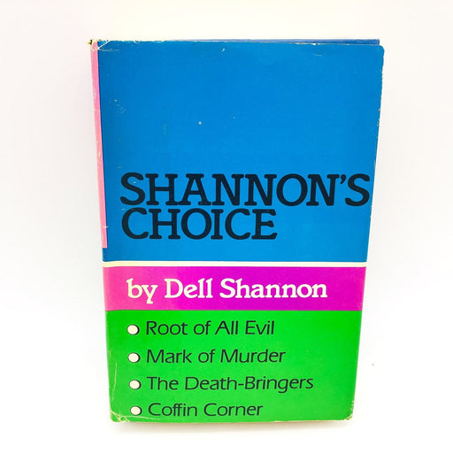 Shannon's Choice Hardcover Dell Shannon 1966 Root Of All Evil Coffin Corner BCE 1