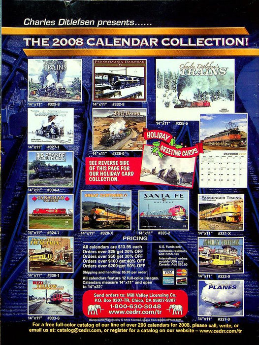 Trains Railroading Magazine November 2007 Vol 67 No 11 The NEW Sunset Route