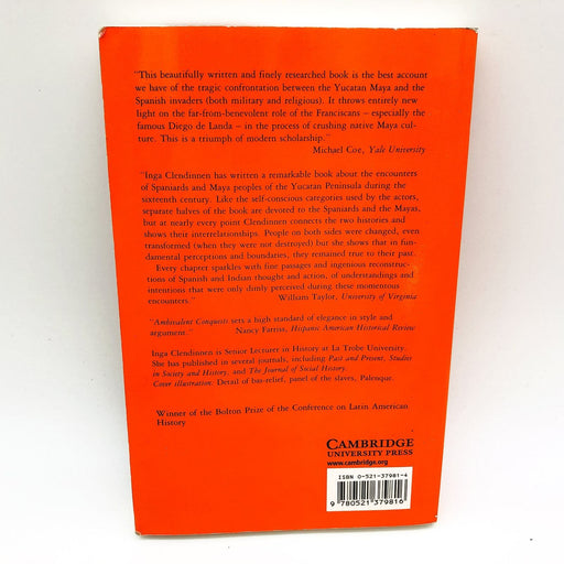 Ambivalent Conquests SC Inga Clendinnen 1998 Maya Spaniard Yucatan 1517-1570 2