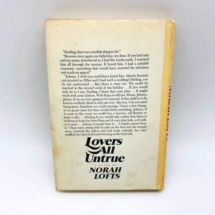 Lovers All Untrue Hardcover Norah Lofts 1970 Victorian England Coming Of Age 2